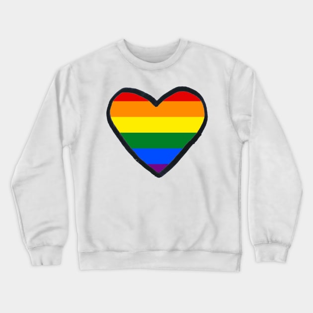 Heart gay Crewneck Sweatshirt by ghjura